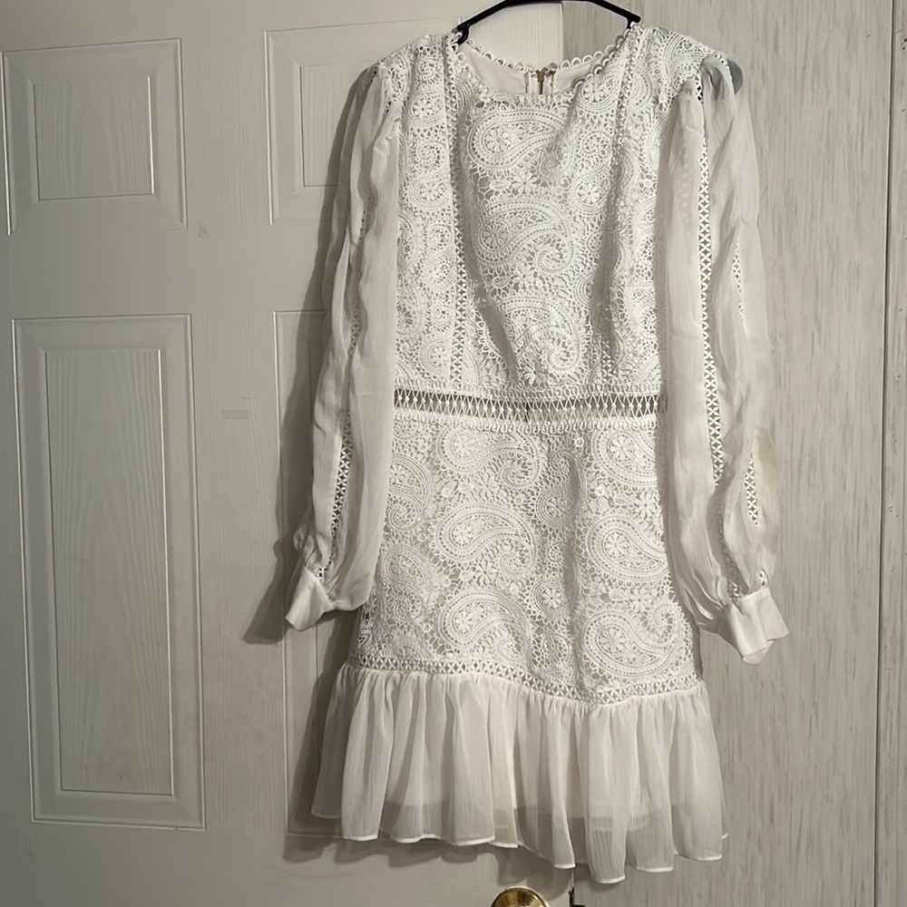 White mini dress